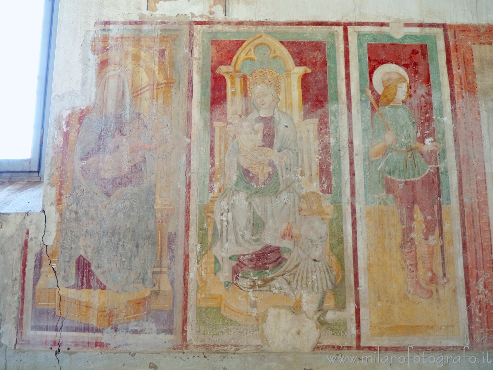 Vimercate (Monza e Brianza, Italy) - Votive frescoes in the Church of Santa Maria Assunta